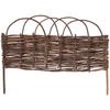 Willow Woven Garden Fence: Small Edging for Indoor/Outdoor Flower Beds, Lawns, Nurseries, Balconies, Courtyards.