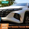 Bandeau de paupière d'antibrouillard de pare-chocs avant Cover Accessoires de voiture pour Hyundai Tucson NX4 Hybride N Line