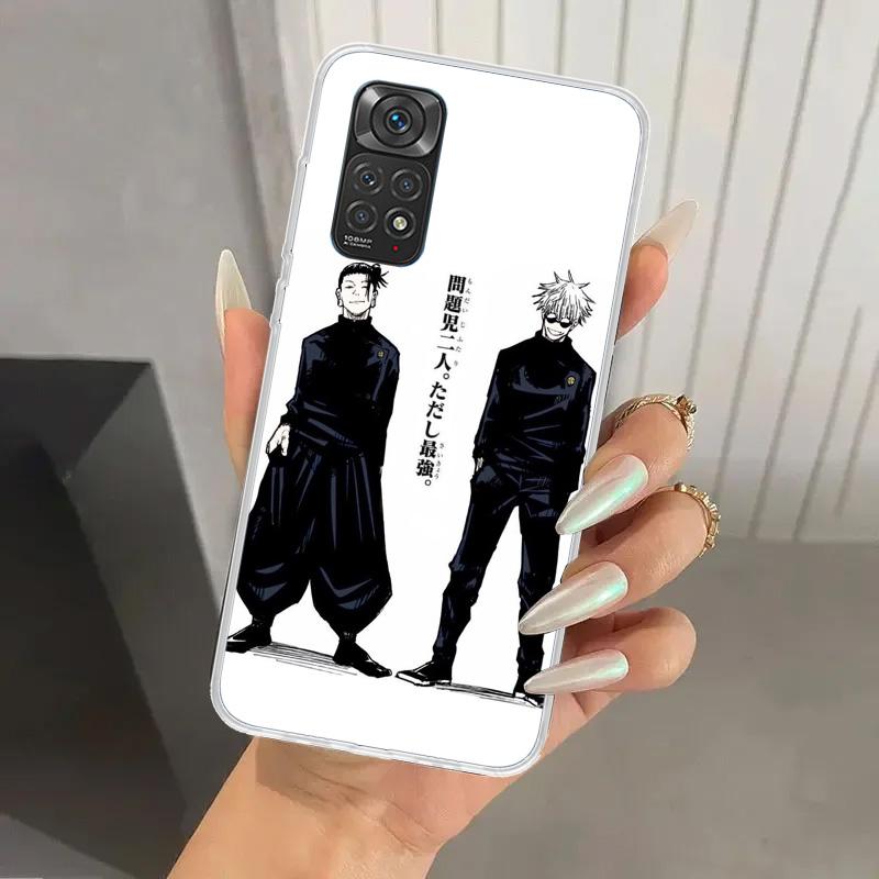 Jujutsus Geto Suguru Phone Case for Xiaomi Redmi Note 15 14 14S 13 12S 12 Pro 11S 11 Plus 11T 11E 10S Soft Funda Print Shell Red