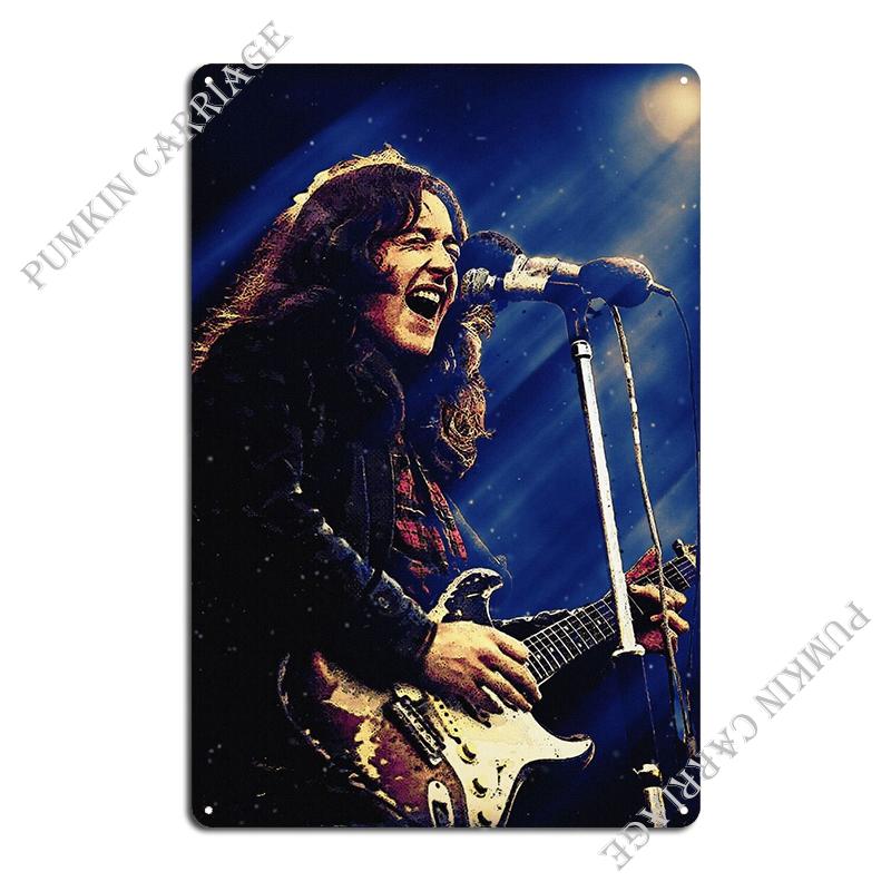 William Rory Gallagher Metallplakette Wanddekoration Club Bar Kino Blechschild Poster