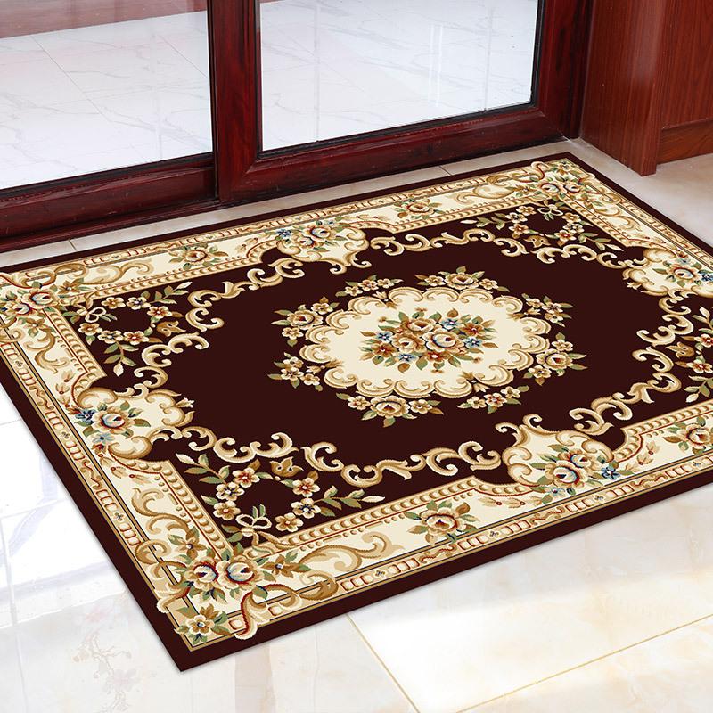 European Living Room Carpet Coffee Table Mat Entrance Door Door Mat Bedroom Foyer Floor Mat Bed Front Mat Non-Slip Mat Can Be Cut