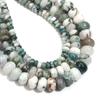 Natural Stone Beads 4 6 8mm Tree Pattern Abacus Flat Round Loose Spacer Beads For Jewelry Making DIY Bracelets Necklace Supplies