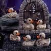 20 Stück 20er-Pack Totenkopf-Entenfiguren Harzmaterial Totenkopf-Mini-Figuren Bürodekoration