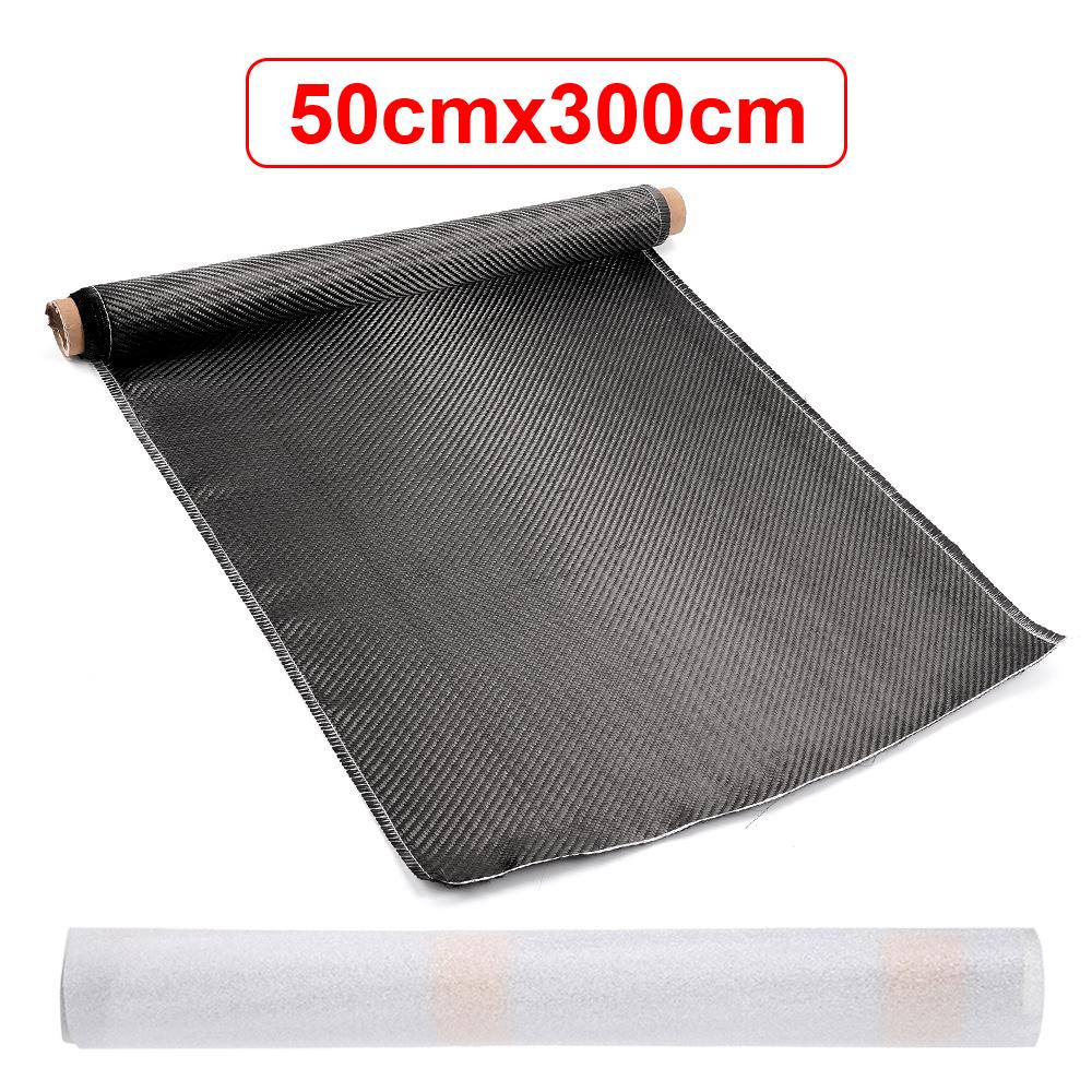 60/100/150/300cm 3K 200gsm 0.2mm Thickness 30/50cm Wide Plain Carbon Fiber Cloth Fabric For Commercial Car Part Sport Equipment