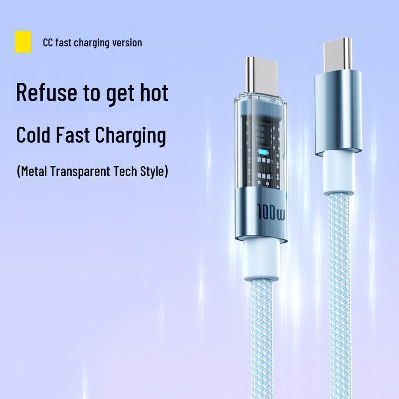 

Transparent Fast Charging PD Cable for iPhone 14/13/12/11/XR 1.2 meters