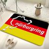 N-Nurburgrings Logo Hallway Carpet INS Style Soft Bedroom Floor House Laundry Room Mat Anti-skid Bedside Area Rugs