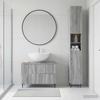 2 Piece Bathroom Cabinet Set ZWOLLE Sonoma Grey