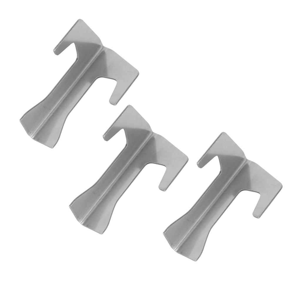 3 Pcs Barbecue Fire Plate Spacer Stainless Steel BBQ Pan Gasket Holder Grill Mat Support Stand