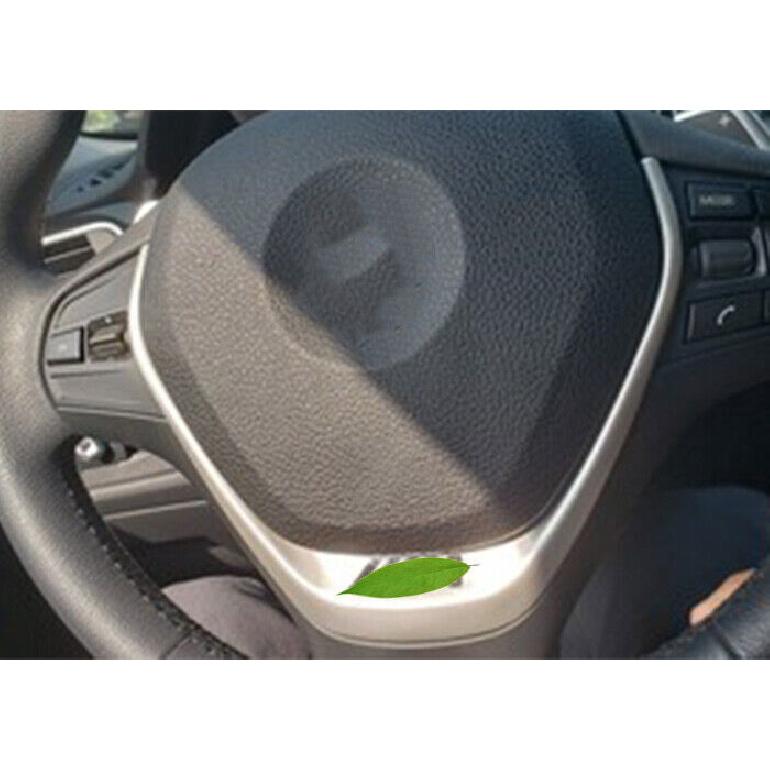 Steering Wheel Decor Cover Trim Fit For BMW 3 4 Series GT 2013- Silver Steel