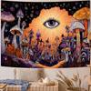 Psychedelic Forest Theme Digital printing polyester wall hanging tapestry decorative Living room bedrooms Office background gift