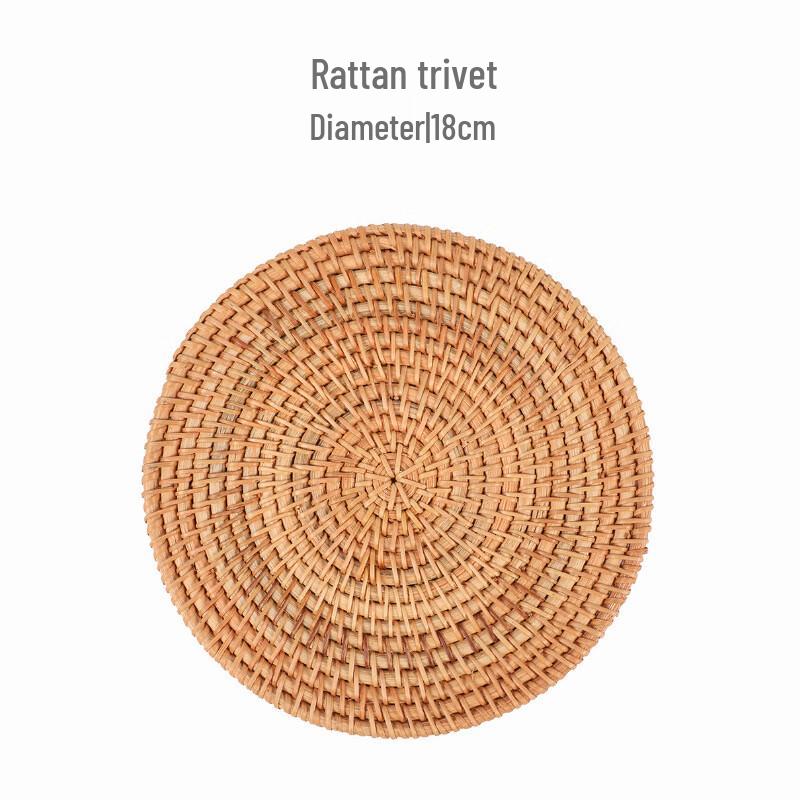 Zhinianhua Rattan Woven Round Coaster