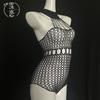 Sexy Underwear Mesh Perspective One-piece Mesh Large Size Sexy Free Nightclub Neck Sex Uniform Flirting