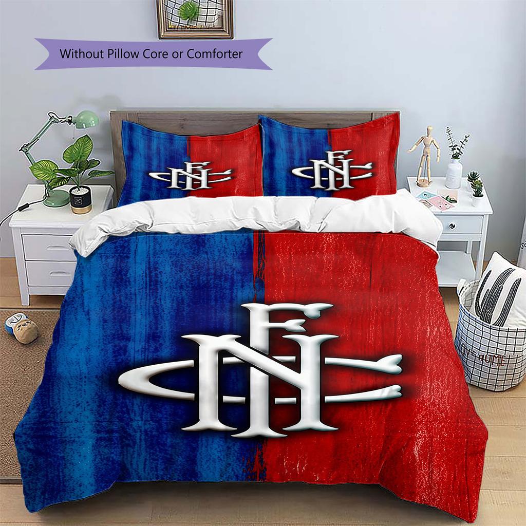 Club Nacional De Football Pattern Bedding,Quilt Set Quilt Cover Pillowcase Home Birthday Gift(1 * Duvet Cover + 2 * Pillowcase, Without Core)