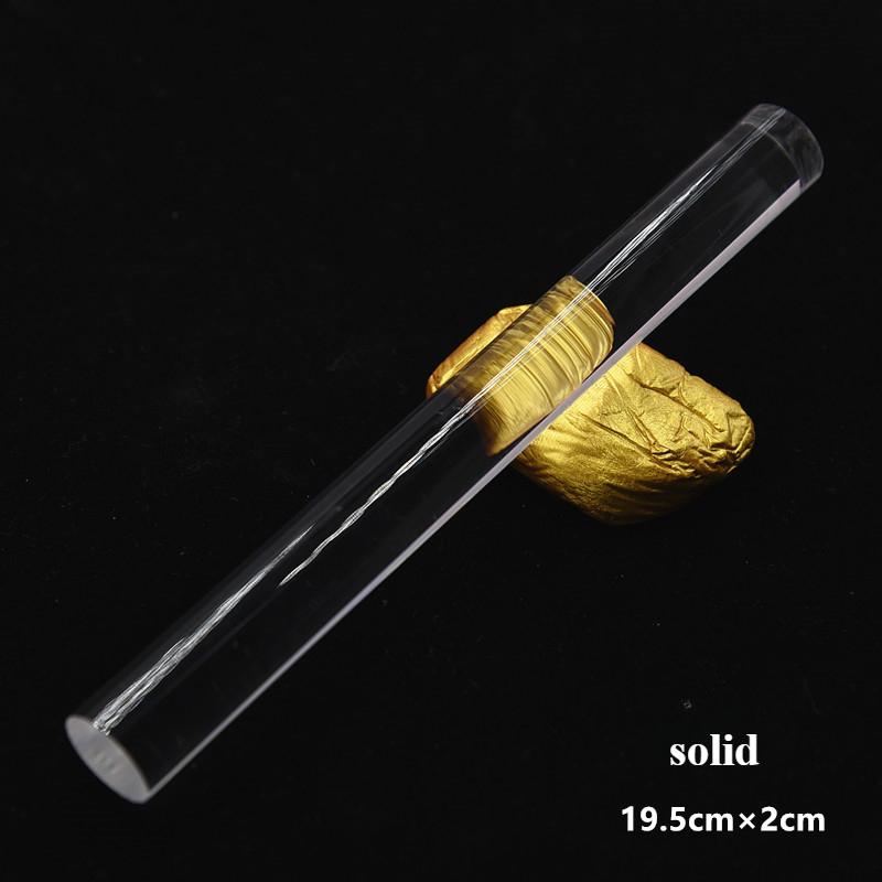 Polymer Clay Rolling Pin - Acrylic Hollow Solid Transparent DIY Craft Tool for Modeling & Sculpting