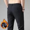 Winter Fleece Golf Casual Pants Men Business Slim Stretch Jogger Thick Trousers Korean Classic Elastic Waist Velvet Male Pants