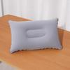 Inflatable Pillow Ultra Soft Flocked PVC Ergonomic Neck Support Foldable for Airplane Travel Camping Hiking