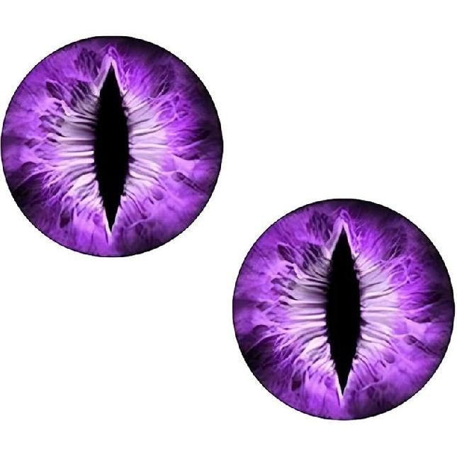 2 PCS Beast Eyes Decals, 3D Stereo Eyes Light Stickers, Round Eyes Light Decal, Wrangler Accessories Eyes Modification, Cool Car Body Decoration