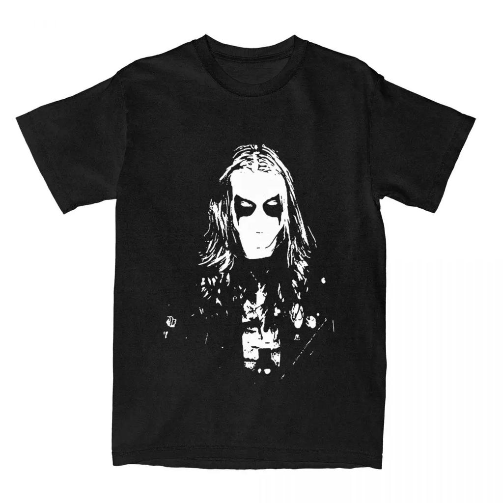 Men Women's Black Metal Euronymous Shirt Merch Tops T-shirt Graphic Print Tees Printed