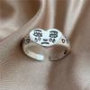 Emotional Heartbroken Expression Rings Comfortable Wear Sturdy Alloy Comfort Fit Jewelry for Teens Trendy Gifts Ideas
