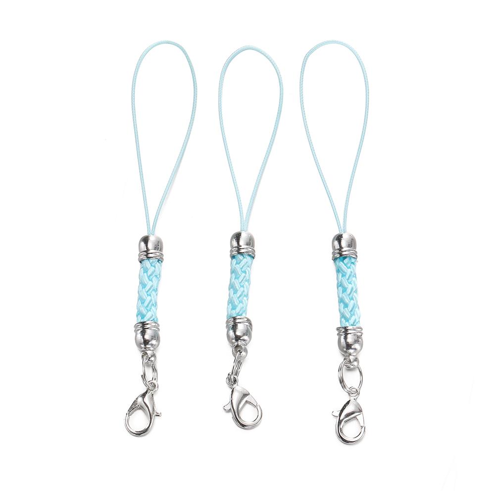 10/20pcs Keychain Rope with Lobster Clasp Jump Rings Lanyard Lariat Strap Cord For DIY Keyring Pendant Jewelry Making Supplies