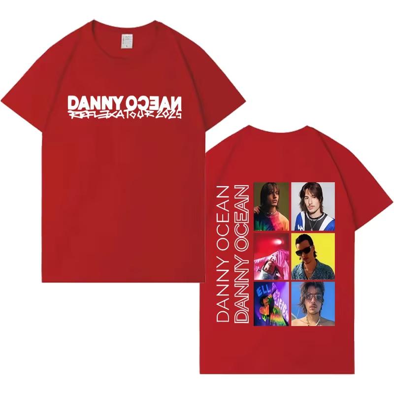 Rapper Danny Ocean Trendy Graphics Tee Shirt 2026 Summer Mens Fashion Casual Y2K Clothing Gothic Crewneck Short Sleeves Top