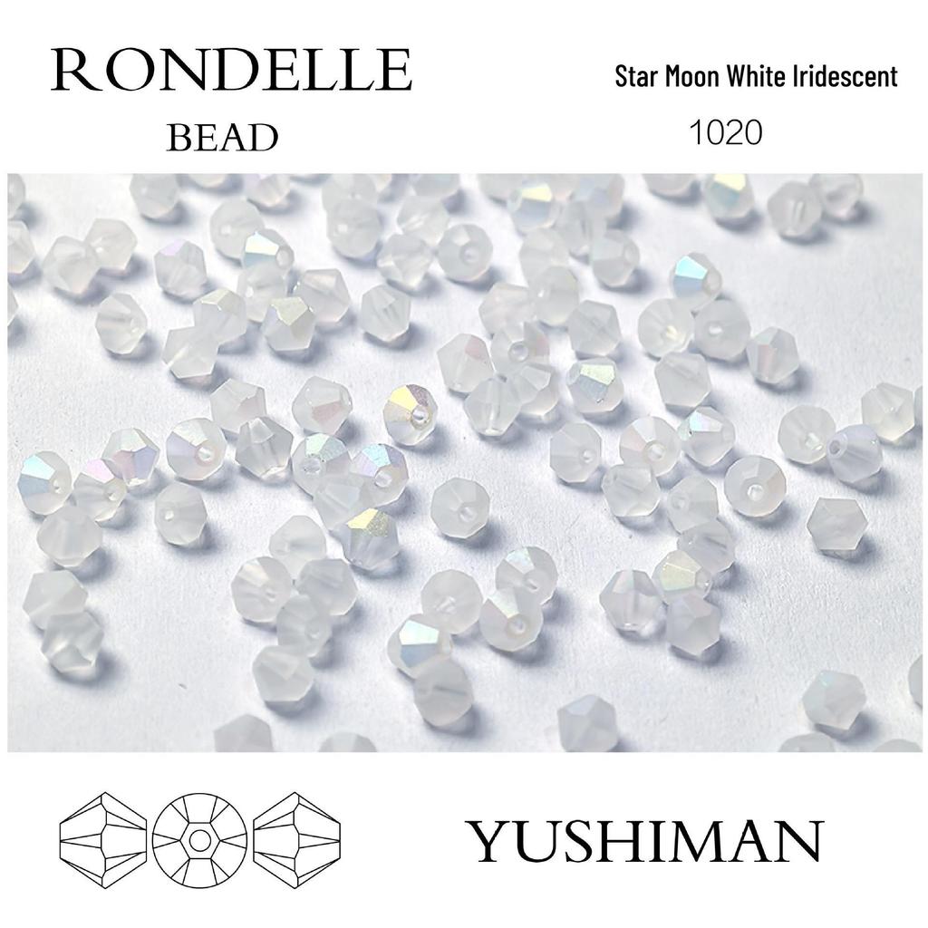 4mm Rhombus Beads - 200 Czech Quality Double Crimp Top Beads for DIY, Shuttle Weaving, and Embroidery