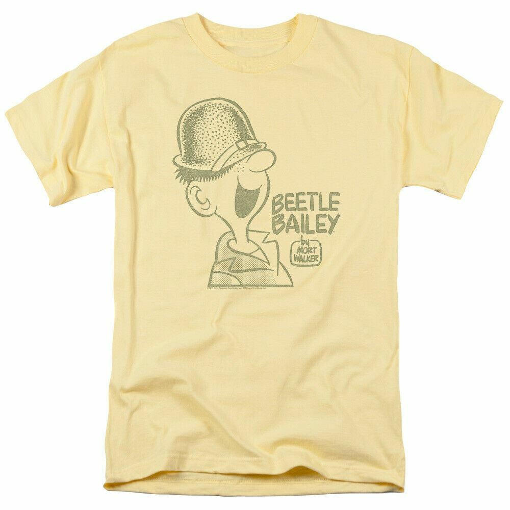 Beetle Bailey Vintage Beetle T Shirt Mens Licensed Army Comic Tee Banana XXL