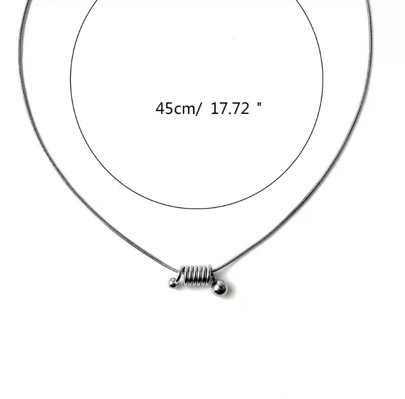 Fashion Spring Spike Pendant Necklace Adjustable Choker Simple Collar Necklace Party Jewelry Hip Hop Clavicle Chain