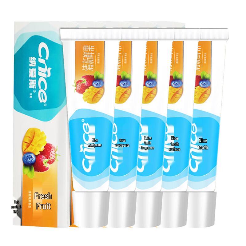 

Nice Nutrition Fresh Fruit Toothpaste 5-Piece Set