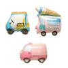 Cute Cartoon Car Aluminum Film Balloons, First Birthday Children's Birthday Party, Kindergarten Police Car, Fire Engine Scene Arrangement