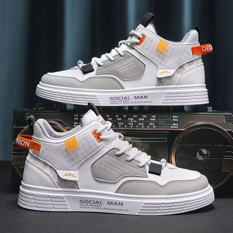 

Мужская обувь весна новая мужская низкая повседневная обувь модная универсальная обувь для скейтборда маленькие белые туфли очень большой размер спортивная обувь 44 [Default shoe box]