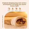 Warm Cat Sleeping Bag Fluffy Feel Thickened Winter Pet Pocket Type Quilt Bed Kitten Puppy Soft Comfortable Nest Pet Supplies