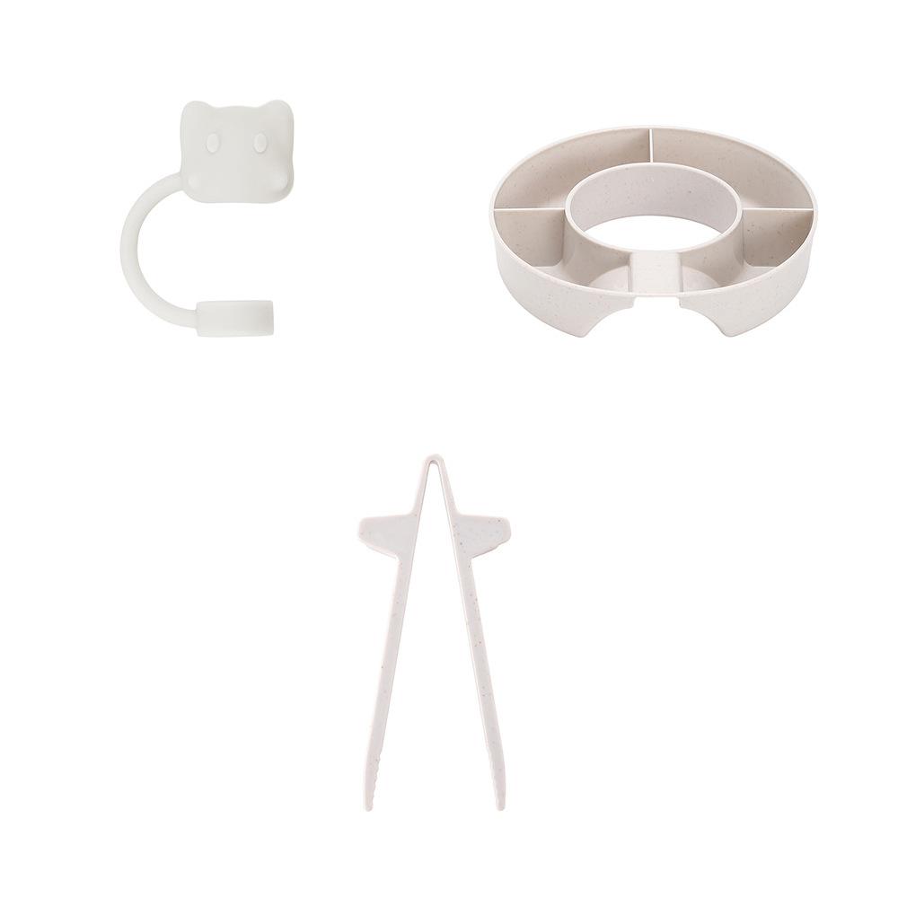 Miska na svačinu Podnos na ovoce a bonbony Nádoba Podnos na jídlo Potravinářský silikon Opakovaně použitelný Kroužek na svačinu Lehký Podnos na bonbony Dávkovač svačin