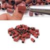 100Pcs 80/120/150/180/240Grit Nail Sanding Bands for Nail Drill Fine Grit Nail Sanding Bands Nail Drill Sanding Bit