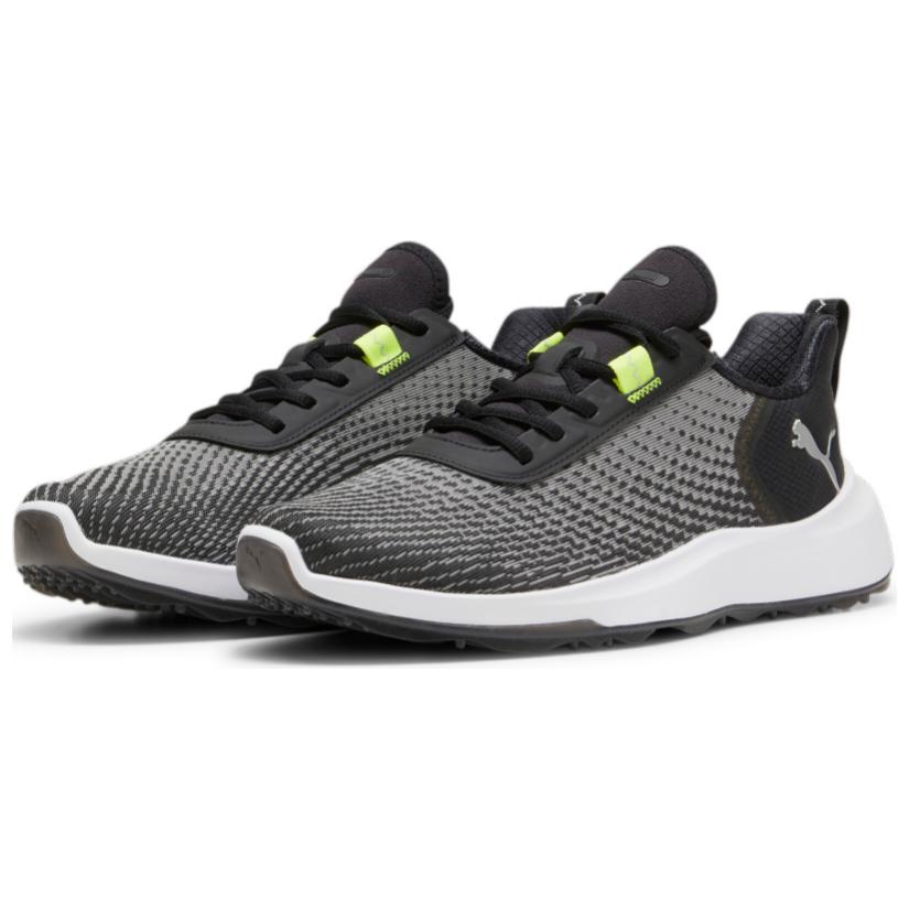 Men's Sneakers PUMA Golf Low top Golf Shoes Men's Black Yellow