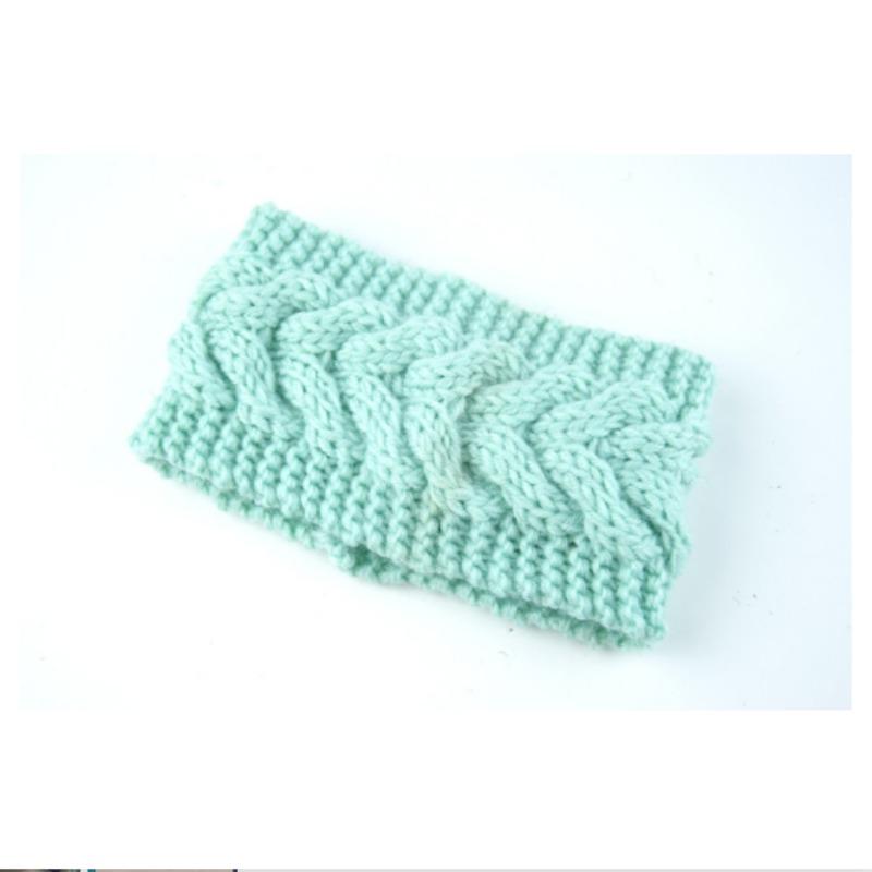 Winter Breite Stirnbänder für Damen Gestrickt Warm Turban Kopfwickel Dick Grob Ohrenwärmer Weich Stretch Häkel-Haarbänder Bandanas Haar-Accessoires