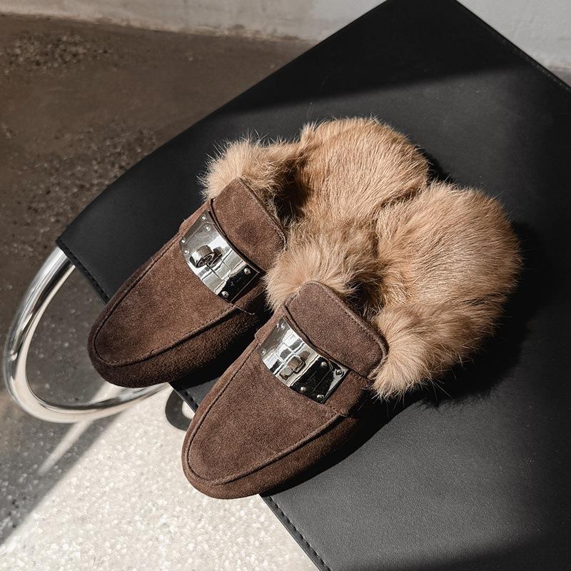 2025 Autumn and Winter New Temperament Round Head High Heel Elastic Boots Leather Thin Boots Versatile Commuter Thick Heel Short Boots Women