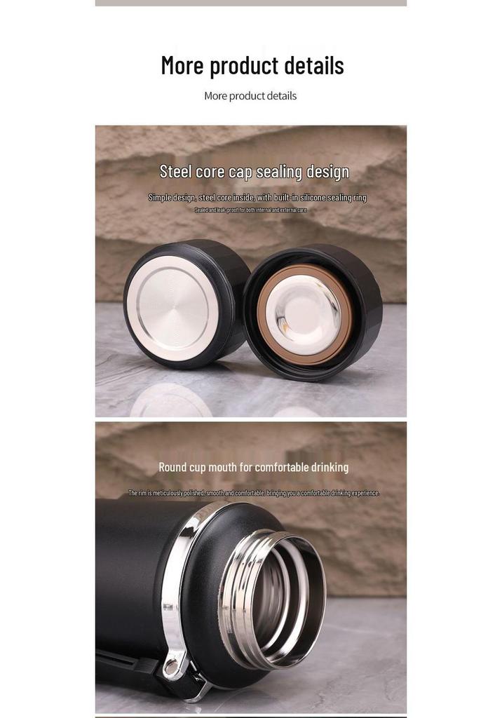 Large Capacity 316 Stainless Steel Thermos Cup for Men and Women - Portable Travel Tea Cup