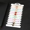 Noter 12 Stück/Dutzend Böhmen Samenperlen Armband für Frauen Handgeflochtenes Fadenarmband Niedliches Blumen-Freundschaftsarmband Pulseria