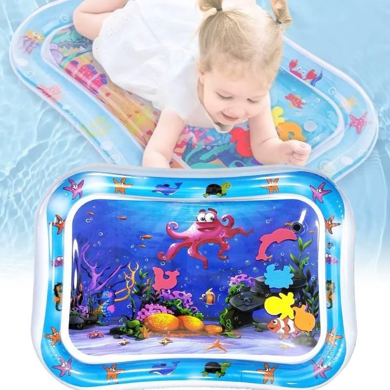 Durable Pvc Baby Tummy Time Water Play Mat Octopus Design For Boys And Girls