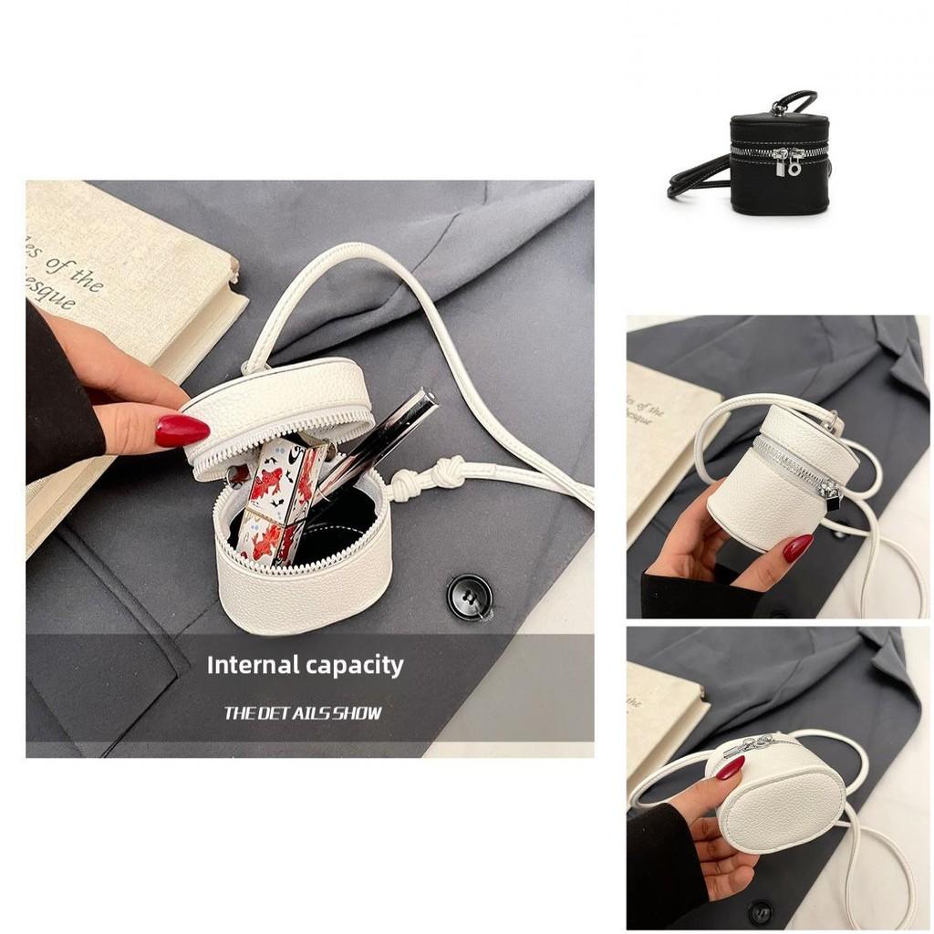 No Brand Kids Pu Water Bucket Bag With Stitch Details For Daily Use