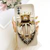 For Xiaomi Poco M3 Case Cover Luxury A-Z Letters Fashion Crown 2D Painted Bumper For PocoM3 M2010J19CG M2010J19CI Casing