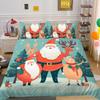 3D Christmas Printing Bed Set Cover King Size Polyester Bedding Set Boy Kid High Quality Bed Clothes