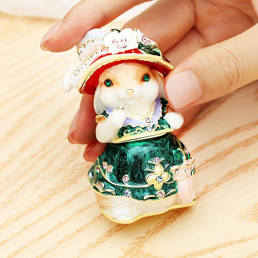 Piearth, the leading brand of crystal jewelry boxes. Find the Rabbit Lady jewelry box at the Piearth Direct Shop.