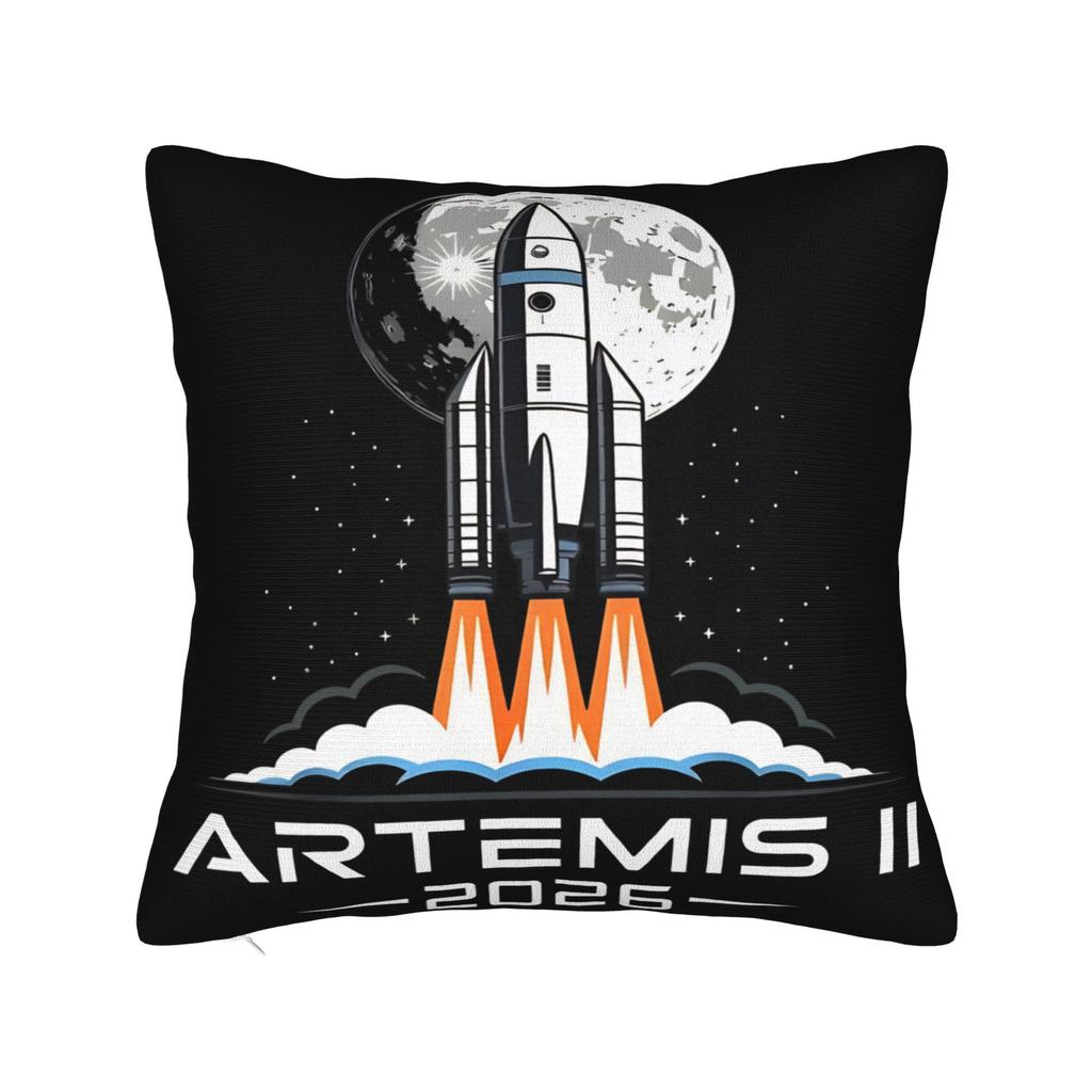 Back to the moon Artemis II Pillowcase Merch Soft Cushion Cover Decorative Pillow Case Cover Home Multi Size