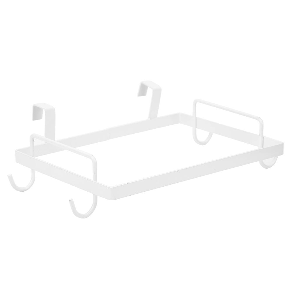 Household Hanging Iron Garbage Bag Rack Stand Bracket Trash Storage Holder Kitchen Accessory