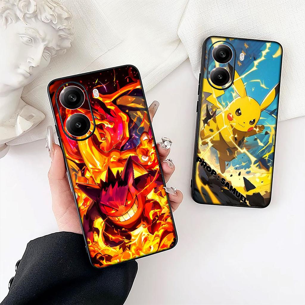 P-Pikachus Espeon P-Pokemons Gengar Umbreon Case for Motorola Moto Edge 50 30 Fusion 40 NEO Ultra Pro G22 G23 G35 G84 G13 G53