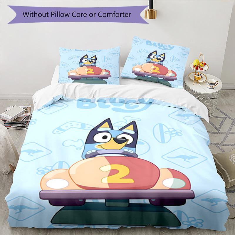 3pcs B-Blucy6 Design Cover Set - HD Printed Bedding with 1 Cover and 2 Pillowcases - Perfect for Home and Dorm Decor