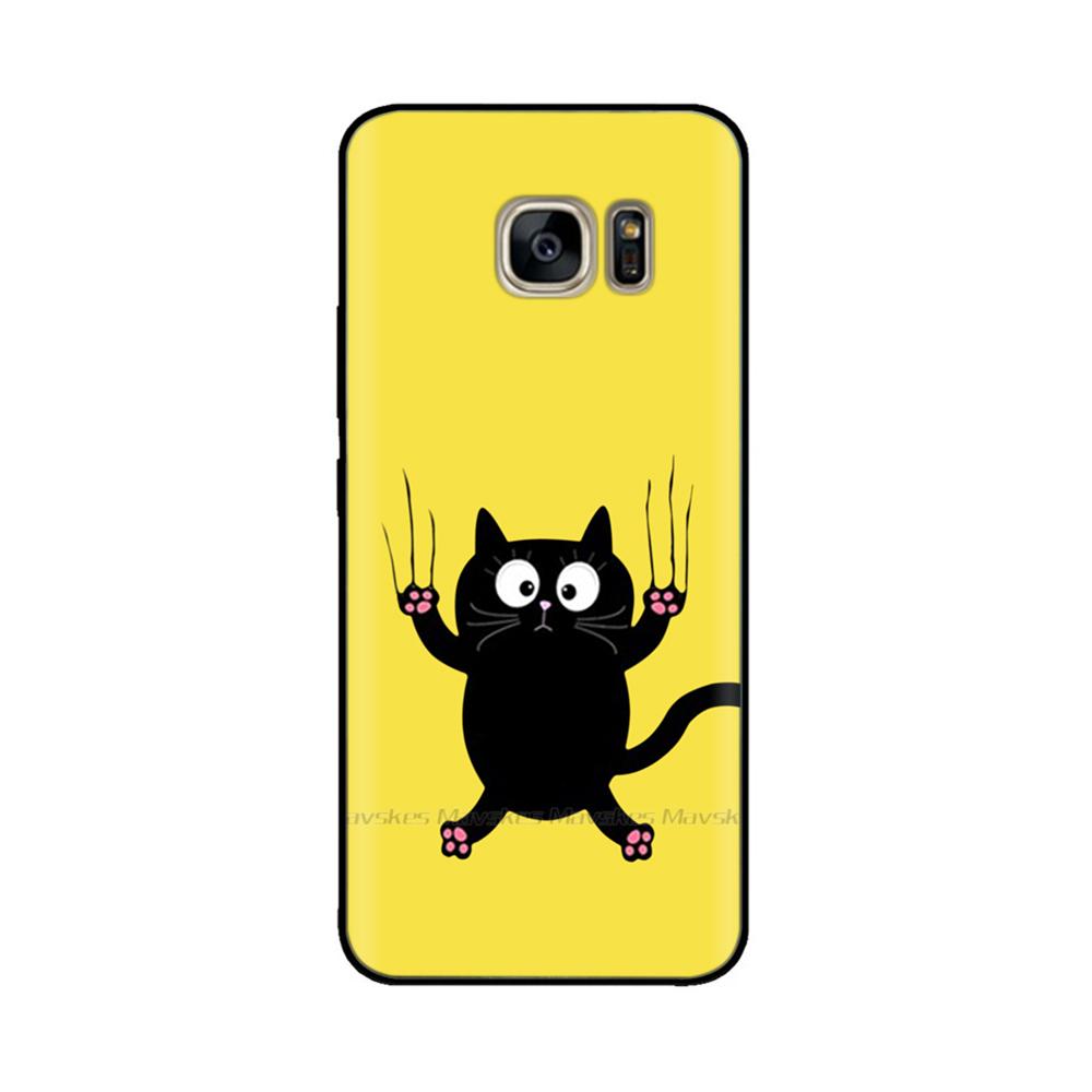 Black Silicone Case For Samsung Galaxy S6 Edge Case Soft TPU Cover For Samsung Galaxy S6 S 6 Edge Case Cover Bumper Coque Para