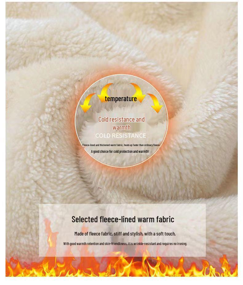 Women's Plus Size Mid-Length Lambswool Winter Coat - Age-Reducing Fashion